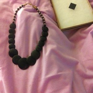 Natural Buffalo Horn Necklace Black and Gold